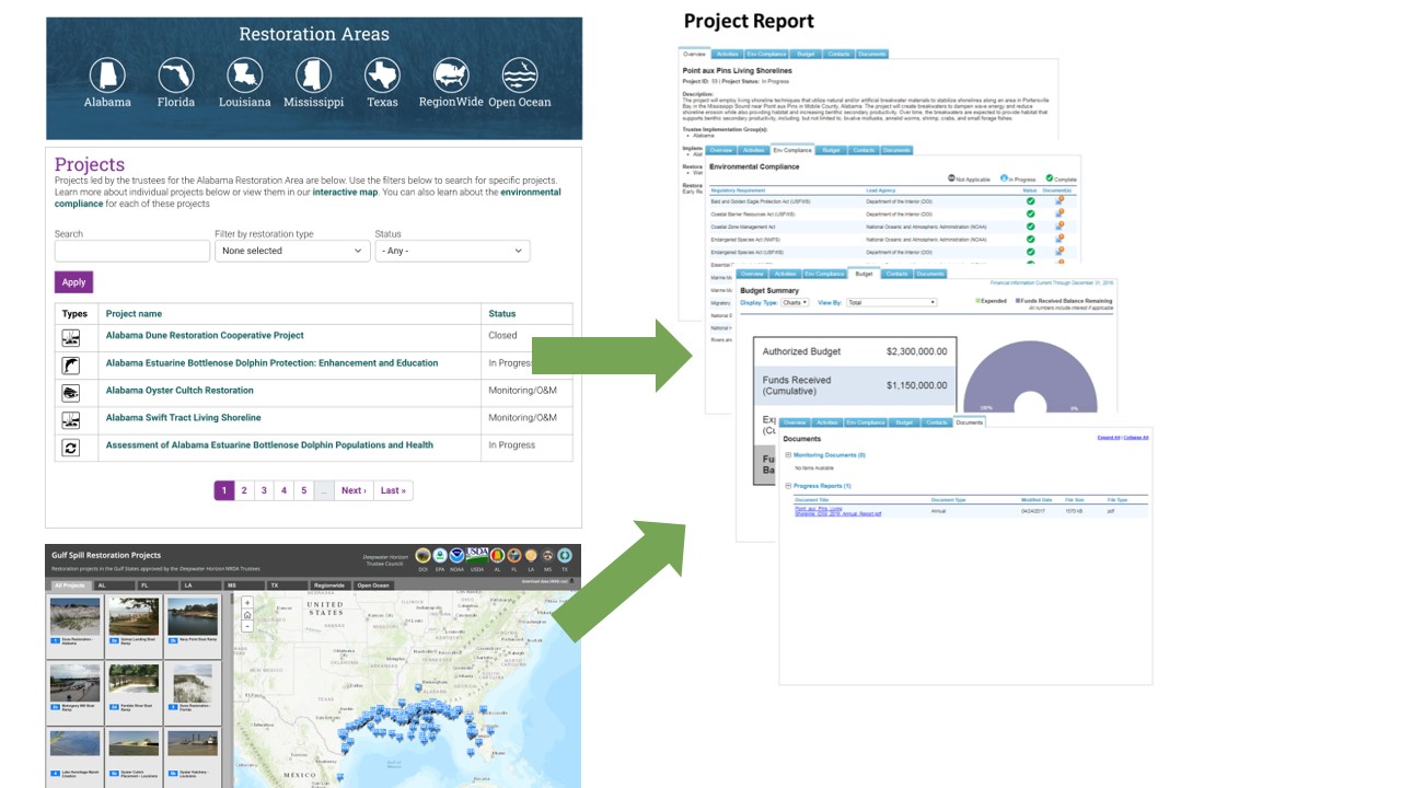 a screenshot of images from the GSR website