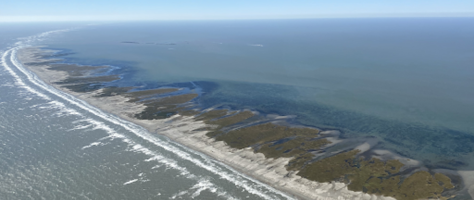 an aerial of an island