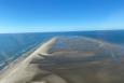 ariel view of sandy islands