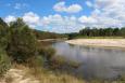 The sandy banks of the Upper Pascagoula river.