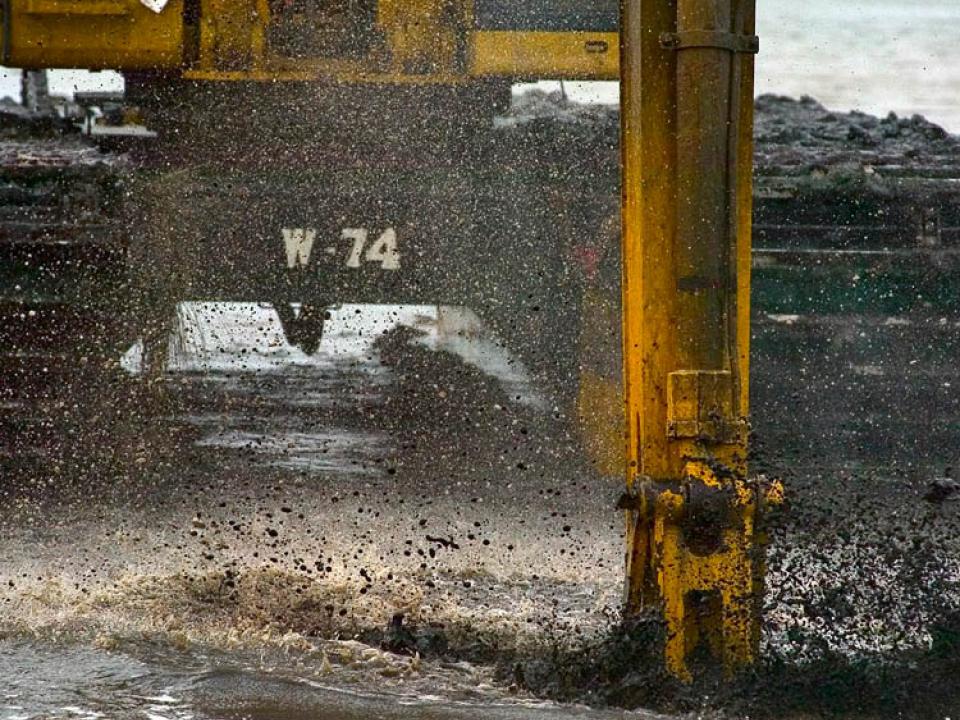 Close up of heaving machinery