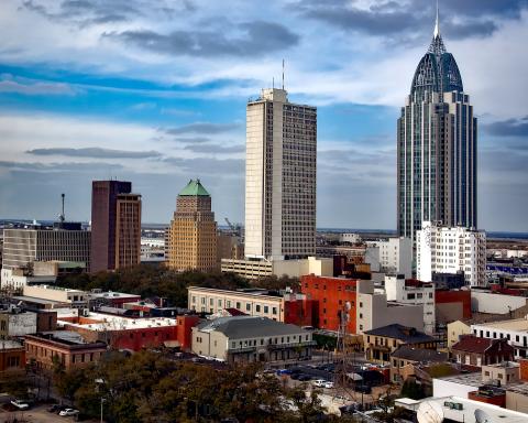 Mobile, Alabama skyline